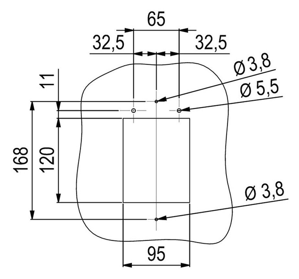 Врезной электропневматический горн "Hurricane", 24 В (10250473)