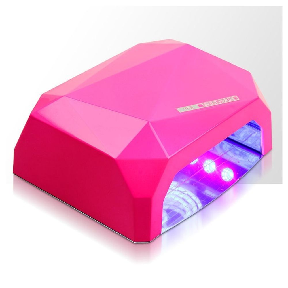 Лампа гибридная CCFL+Led 36 Вт розового цвета с магнитным дном