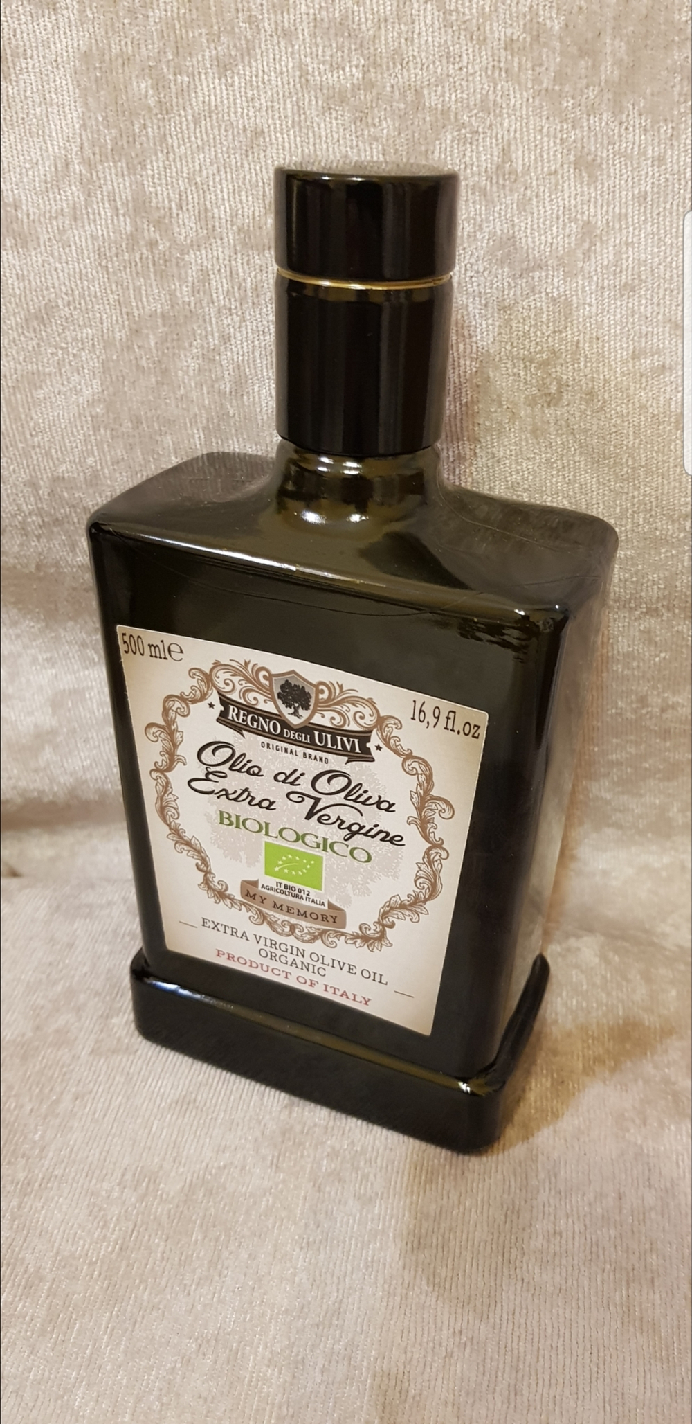 Оливковое масло REGNO DEGLI ULIVI My MEMORY BIOLOGICO 500ml, Сицилия, Италия