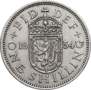 1 шиллинг 1954 Великобритания (Шотландский герб)