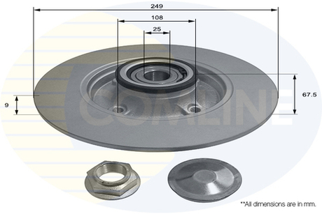 COMLINE - ADC3017-CML - Brake Disc