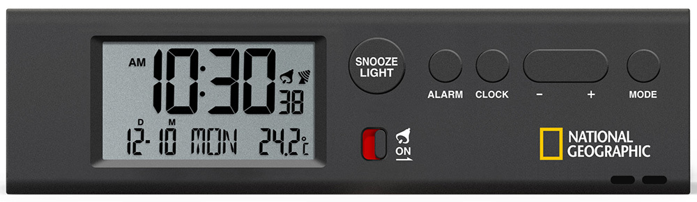 Часы Bresser National Geographic World Time с термометром и фонариком