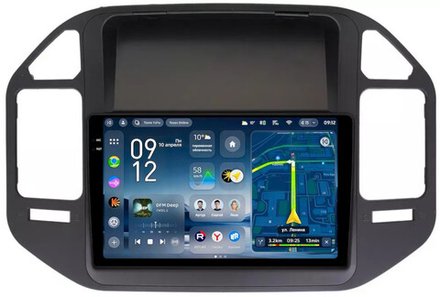 Магнитола для Mitsubishi Pajero 3, Montero 3 1999-2006 (рамка черная) - Teyes CC4-PRO монитор 9.5" 2K QLED на Android 13, Snapdragon 778G, AI, CarPlay, DSP, 4G SIM-слот