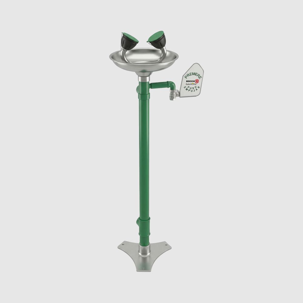 Аварийный фонтан напольный оцинк. сталь BOCCHISF SC320SS зеленый