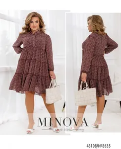 Платье 8635-бордо Minova