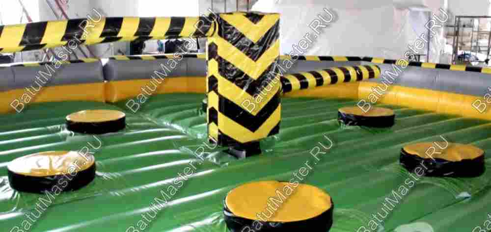 Коммерческая надувная игра "Увернись от палки" (Melt Down) 5*5*1.5 м