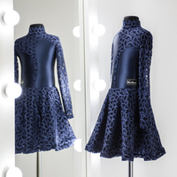 Gloria 2-01-01-A | Платье для спортивных бальных танцев | Vasileva Dance