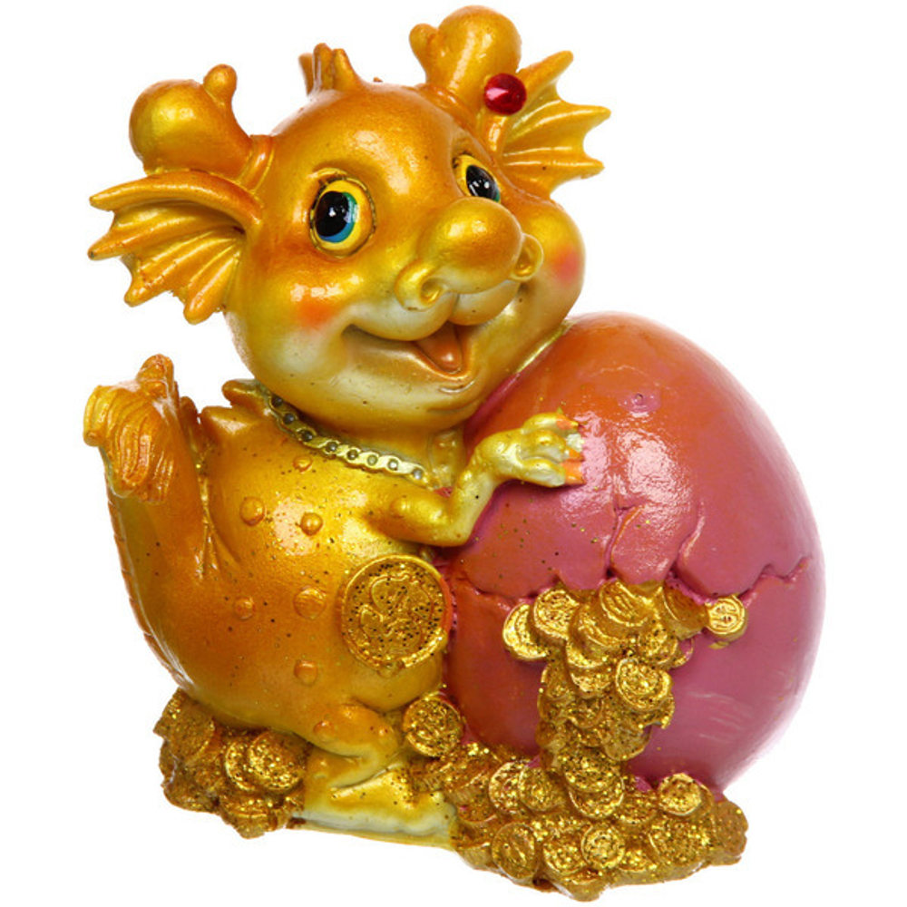 Фигурка «Дракоша с богатством» 9,5*8,5*7 см, микс