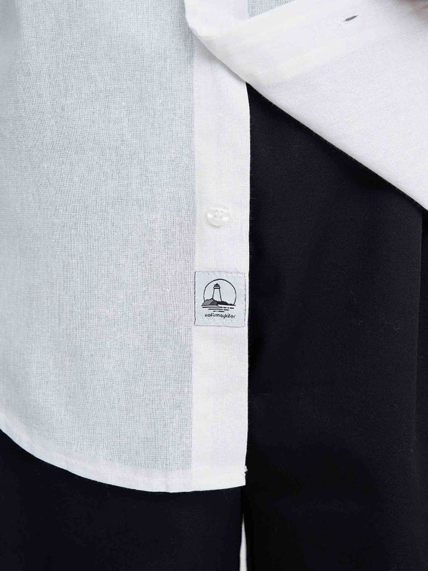 Рубашка Тонкая белая - фото 16