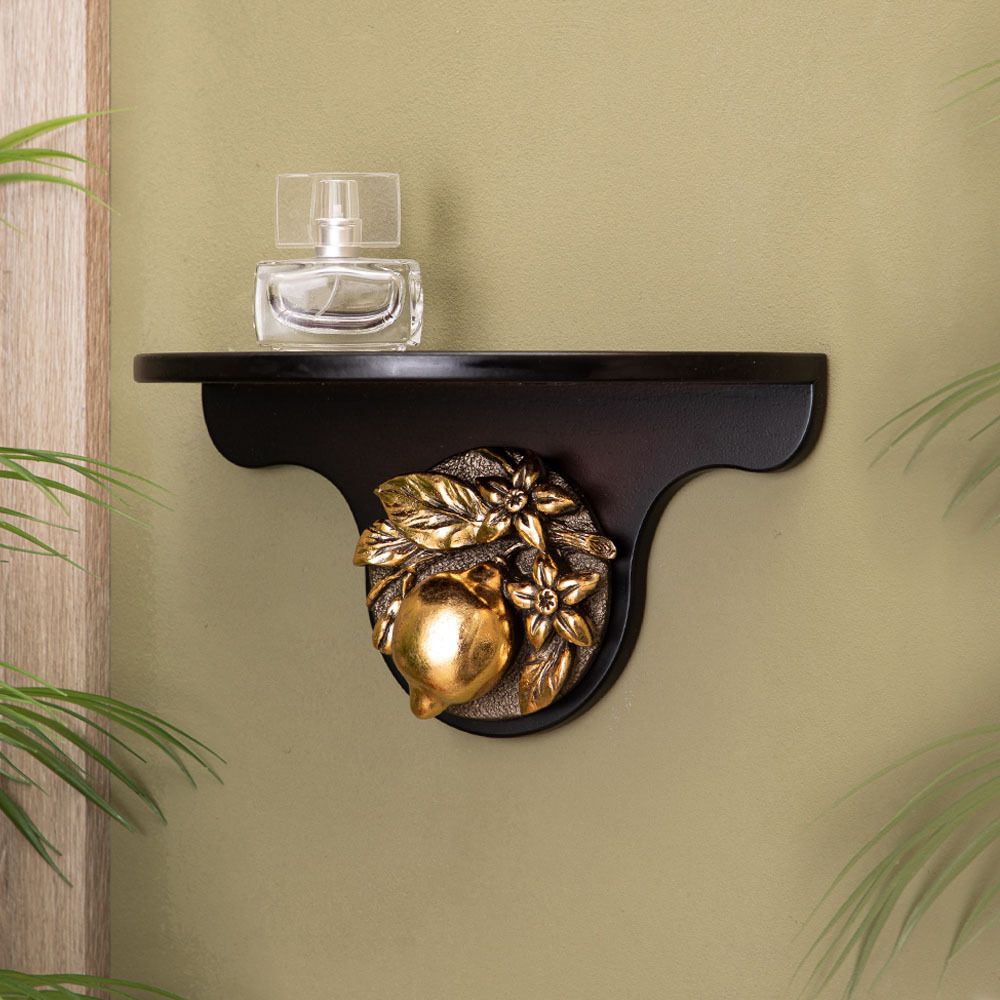 Полочка Лайм малая Орех Бронза