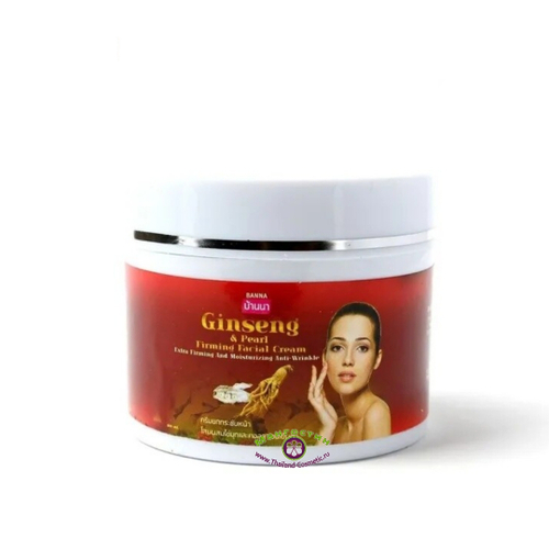 Коллагеновый крем для лица с женьшенем и жемчужной пудрой Ginseng & Perl Firming And Moisturing Anti-Wrinkle Banna