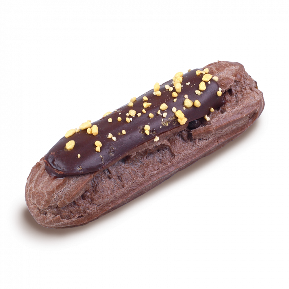 Эклер с шоколадным кремом и солёной карамелью