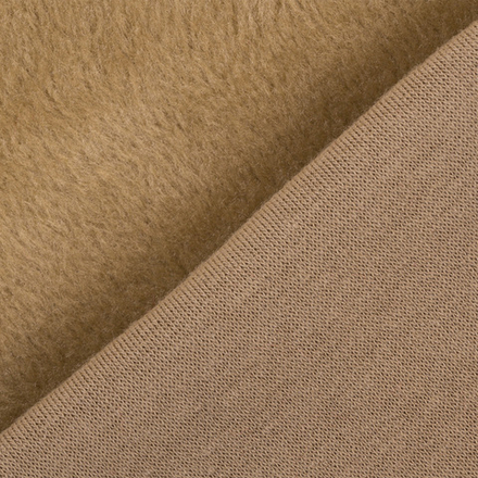 "Gamma" Плюш трикотажный №15-1114 каппучино, 50 x 50 см, 50% хлопок, 50% полиэстер