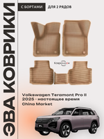 Автомобильные коврики ЭВА с бортами Volkswagen Teramont Pro II (25-н.в.) China Market