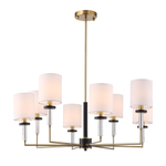 SL1404.303.08 Люстра подвесная ST-Luce Латунь/Прозрачный E14*8 40W ВЕРИТАС