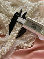 Тесьма жемчуг бисер 18 мм.