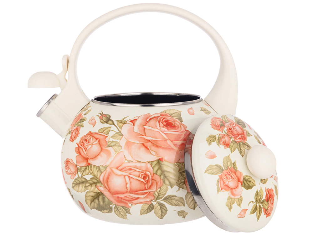 Чайник 2,2л со свистком "Корейская роза" индукция