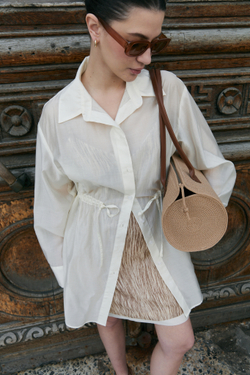 Рубашка из вуали