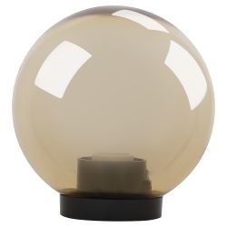 Садово-парковый светильник ЭРА НТУ 01-60-203 шар золотистый на опору / кронштейн IP44 Е27 max60Вт d200mm | Садово-парковые светильники