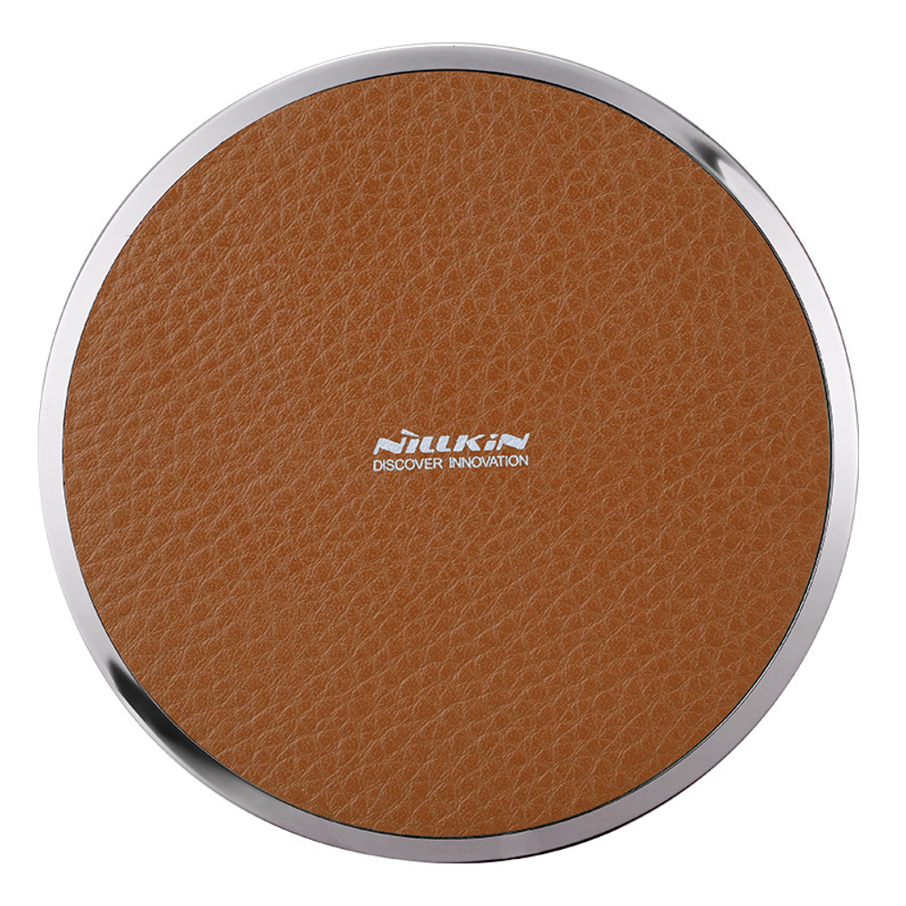 Беспроводная зарядка с имитацией кожи коричневого цвета Magic Disk 3 от Nillkin