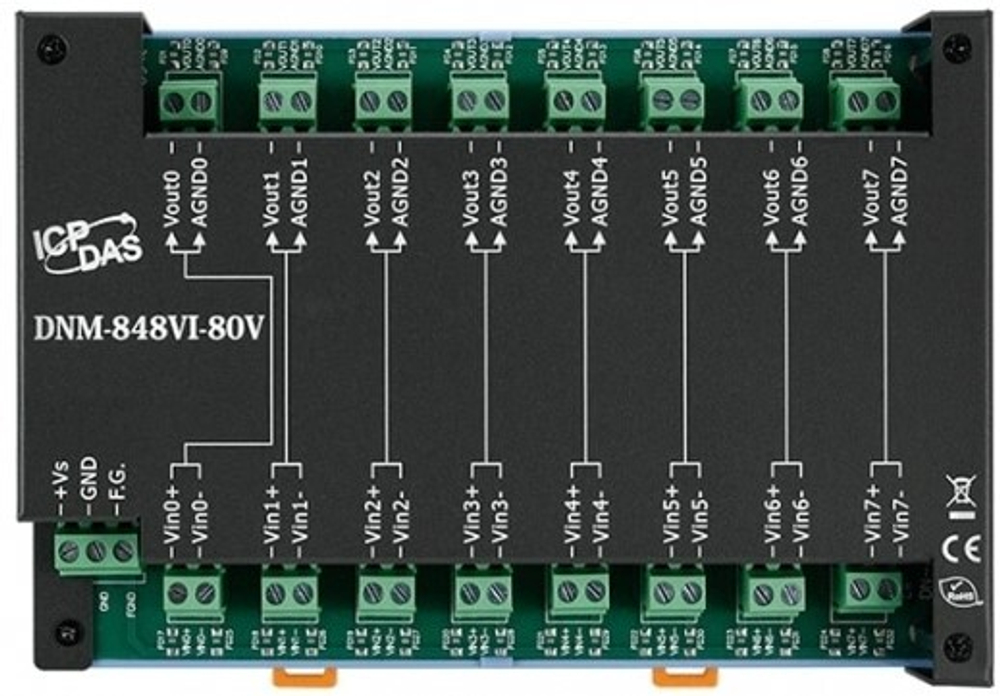 Плата  ICP DAS DN-848VI-80V CR