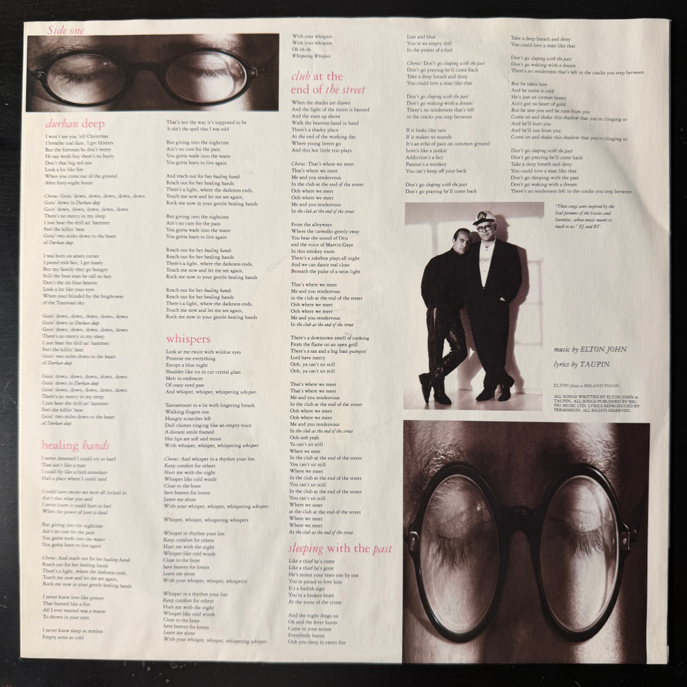 Elton John - Sleeping With The Past (Голландия 1989г.)