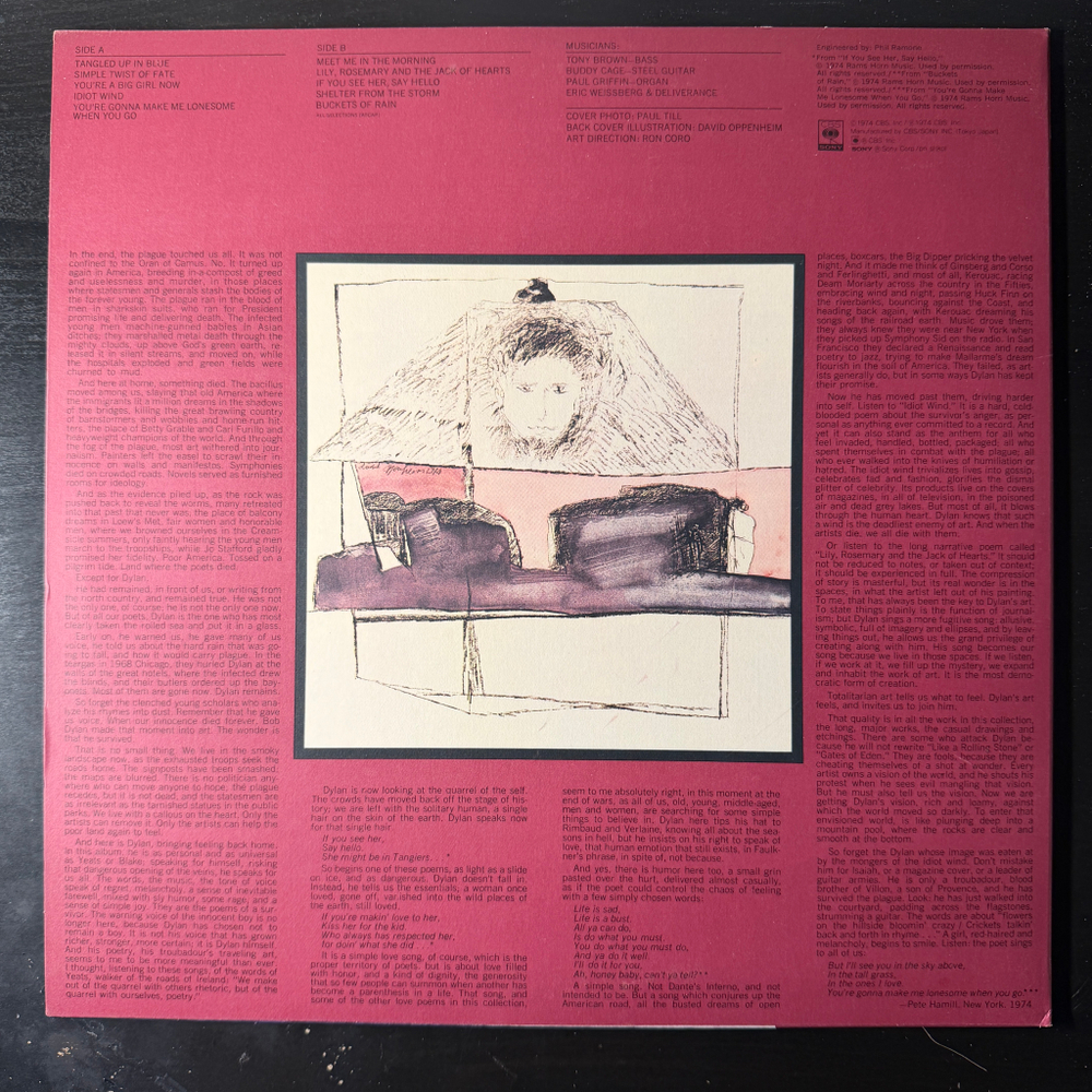 Bob Dylan – Blood On The Tracks (Япония 1975г.)