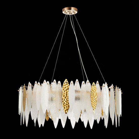 SL1224.203.10 Люстра подвесная ST-Luce Золотистый/Прозрачный, Белый E14 10*60W LASTRA