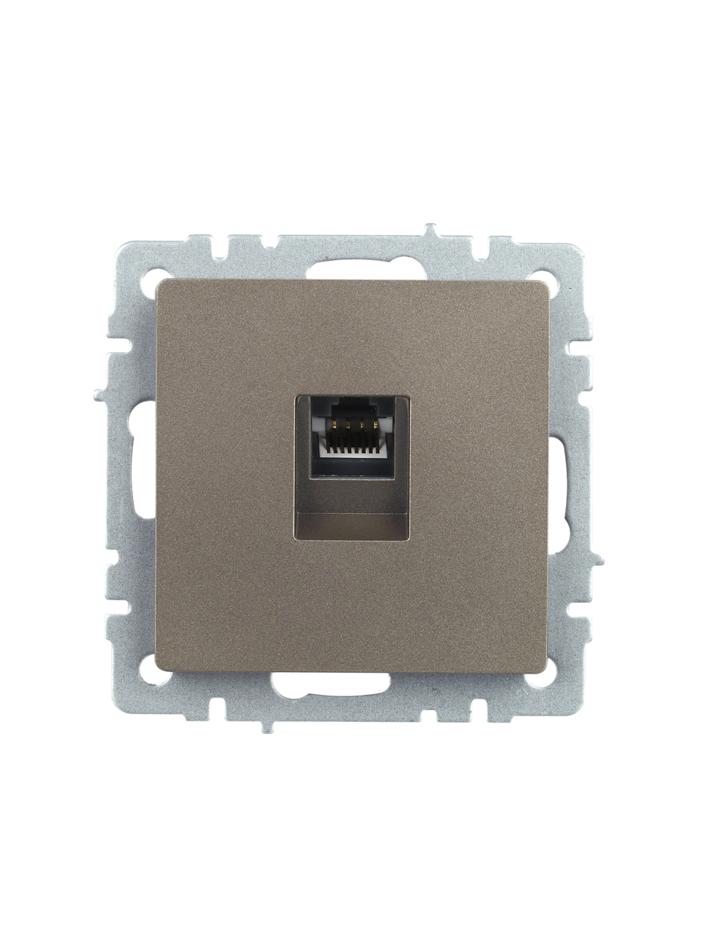 BRITE Розетка компьютерная RJ45 кат.5E РК10-БрШ шампань IEK