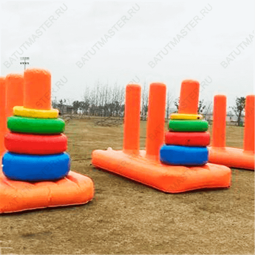 Надувная командная игра "Набрось кольцо", 4*2*2 м