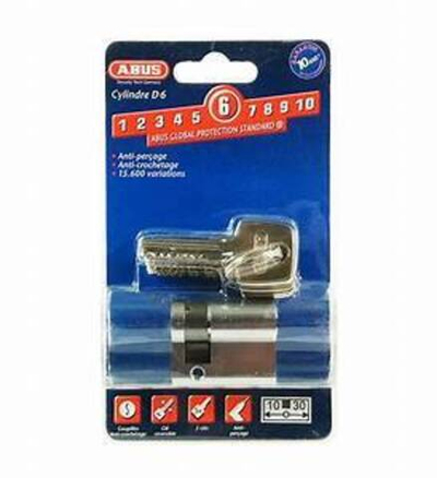 Цилиндр ABUS D6 10-30 5 ключей СЕРЕБРО кл/кл РАСПРОДАЖА