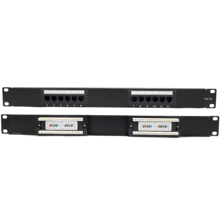 Патч-панель 1U, 12 портов SIT-PN0112