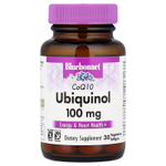 Bluebonnet Nutrition, коэнзим Q10, убихинол, 100 мг, 30 вегетарианских капсул