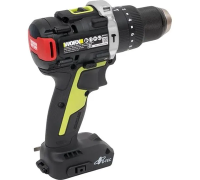 Дрель-шуруповерт, 55 мм, 20 В, 2000 об/мин, патрон - быстрозажимной, разноцветный, надежный