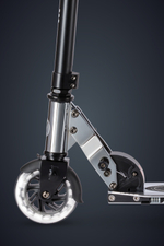 Самокат Micro Sprite LED, серебристый хром