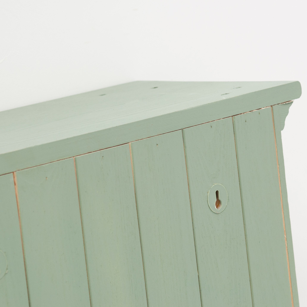 Шкаф навесной Прованс 2 двери 3 ящика для ванной и кухни из массива сосны, эвкалиптовый