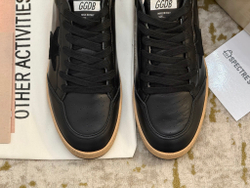 Ball Star in Black Nappa With Suede Star