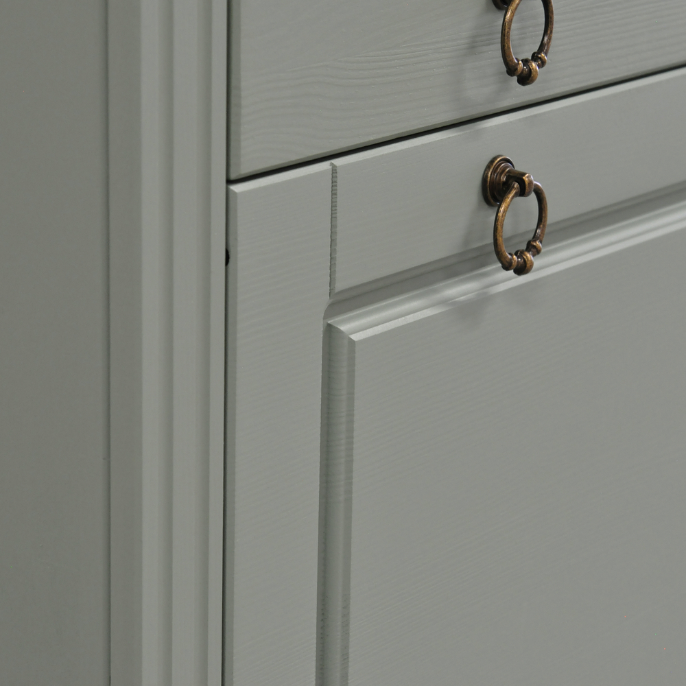 Тумба для обуви Неаполь из сосны, 4 двери с ящиком, 87х169х21 см, зеленый