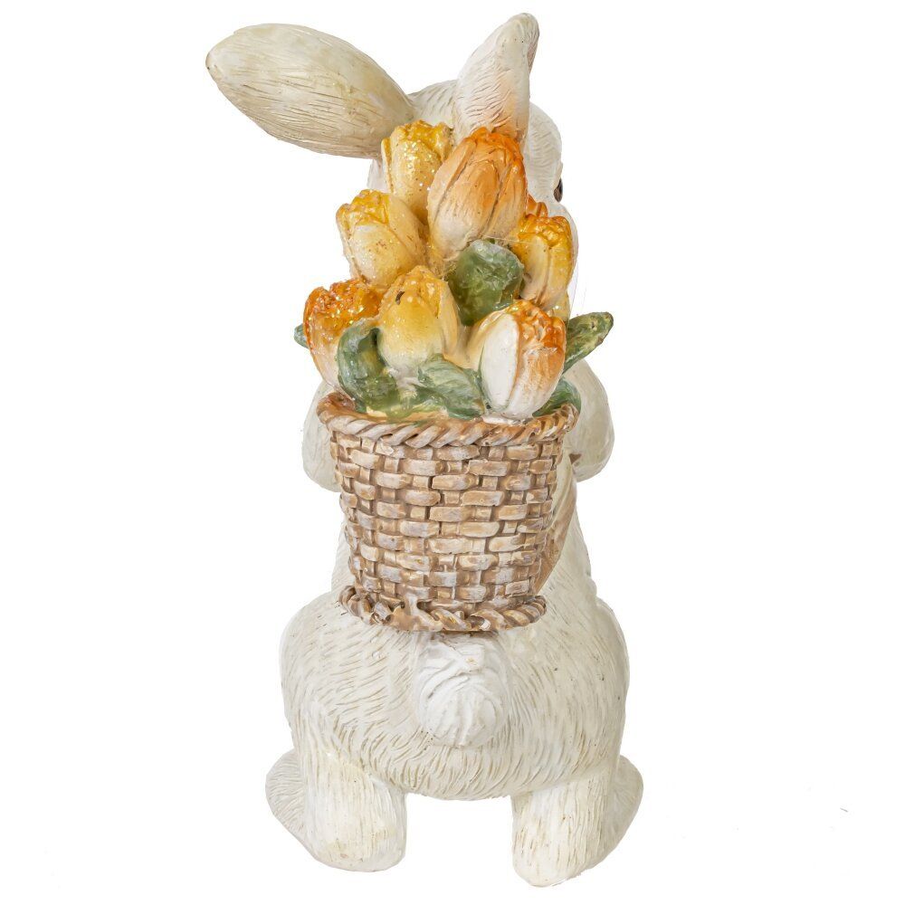 GAEM Фигурка декоративная "Заяц с корзиной", L5 W7 H10 см