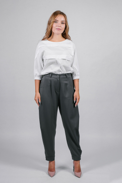 Брюки широкие 2946АП, серый #88С022946АП