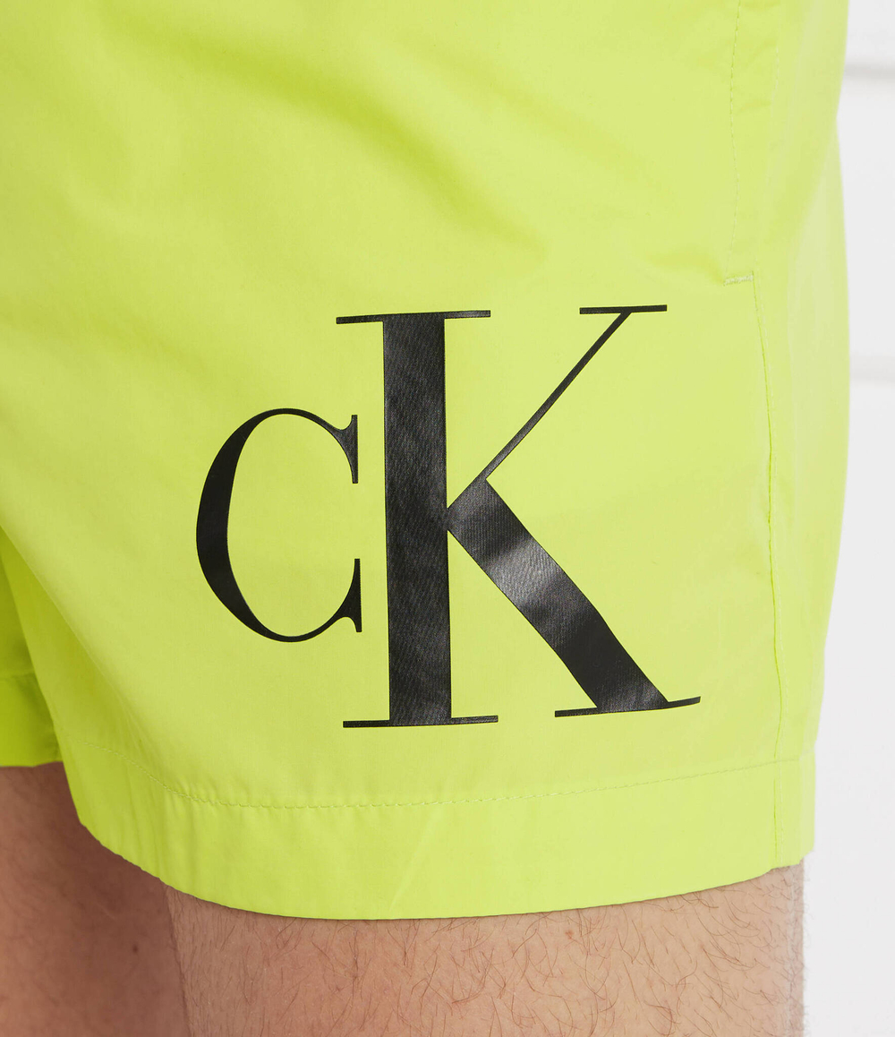 Шорты для плавания DRAWSTRING Calvin Klein Swimwear - лимонный(KM0KM00967)