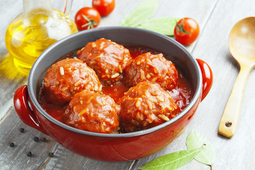 Тефтели мясные с рисом (полуфабрикат) 400гр
