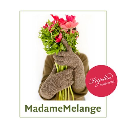 Перчатки «Мадам Меланж» | Описание и схема для вязания
