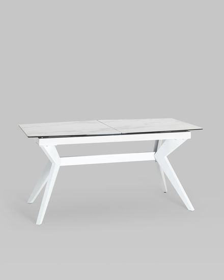 Стол обеденный Аркада раскладной 160-210*90 керамика светлая