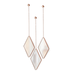 Набор зеркал dima, медь, 3 шт.