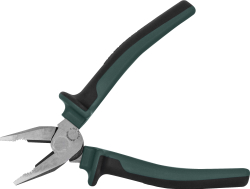 P0116 Пассатижи с увеличенными рычагами и двухкомпонентными рукоятками, 160 мм