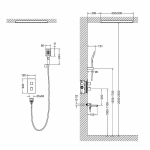 Душевая система Timo Petruma SX-5019/03SM черная матовая
