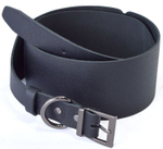 Ремень из натуральной кожи черного цвета - размер S