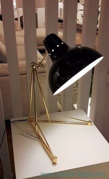 replica Diana Table Lamp by Delightfull ( grey + gold )