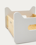 Детский табурет/ступенька Cecilia из массива натурального и белого FSC сосны